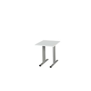 Schäfer Shop Select Besprechungstisch Planova Basic, Quadrat, T-Fuß, B 800 x T 800 x H 717 mm, lichtgrau/weißaluminium RAL 9006 Schäfer Shop Select Besprechungstisch Planova Basic, Quadrat, T-Fuß, B 800 x T 800 x H 717 mm, lichtgrau/weißaluminium RAL 9006