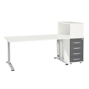 Schäfer Shop Select Büromöbelset LOGIN 2-teilig, Schreibtisch B 1600 mm Schäfer Shop Select Büromöbelset LOGIN 2-teilig, Schreibtisch B 1600 mm