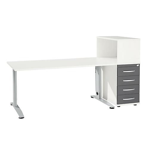 Schäfer Shop Select Büromöbelset LOGIN 2-teilig, Schreibtisch B 1600 mm
