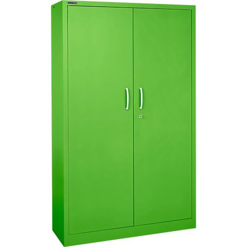 Schäfer Shop Select Flügeltürenschrank MS iCOLOUR, Stahl, 5 Ordnerhöhen, B 1200 mm, apfelgrün RAL 6018