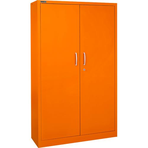 Schäfer Shop Select Flügeltürenschrank MS iCOLOUR, Stahl, 5 Ordnerhöhen, B 1200 mm, orange RAL 2004