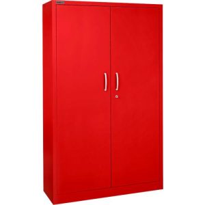 Schäfer Shop Select Flügeltürenschrank MS iCOLOUR, Stahl, 5 Ordnerhöhen, B 1200 mm, rot RAL 3020 Schäfer Shop Select Flügeltürenschrank MS iCOLOUR, Stahl, 5 Ordnerhöhen, B 1200 mm, rot RAL 3020