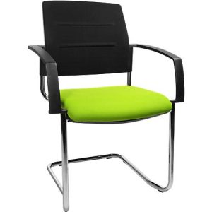 Schäfer Shop Select Freischwinger SSI Proline Visit S2, ergonomisch, Armlehnen, stapelbar bis 4 Stück, B 480 x T 480 x H 480 mm, apfelgrün/schwarz Schäfer Shop Select Freischwinger SSI Proline Visit S2, ergonomisch, Armlehnen, stapelbar bis 4 Stück, B 480 x T 480 x H 480 mm, apfelgrün/schwarz