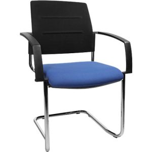 Schäfer Shop Select Freischwinger SSI Proline Visit S2, ergonomisch, Armlehnen, stapelbar bis 4 Stück, B 480 x T 480 x H 480 mm, blau/schwarz Schäfer Shop Select Freischwinger SSI Proline Visit S2, ergonomisch, Armlehnen, stapelbar bis 4 Stück, B 480 x T 480 x H 480 mm, blau/schwarz