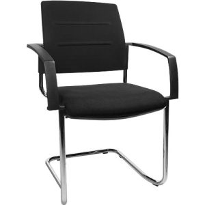 Schäfer Shop Select Freischwinger SSI Proline Visit S2, ergonomisch, Armlehnen, stapelbar bis 4 Stück, B 480 x T 480 x H 480 mm, schwarz/schwarz Schäfer Shop Select Freischwinger SSI Proline Visit S2, ergonomisch, Armlehnen, stapelbar bis 4 Stück, B 480 x T 480 x H 480 mm, schwarz/schwarz