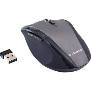 Schäfer Shop Select Funkmaus, 5 Tasten & Scrollrad, bis 1600 dpi, mit USB-Dongle, schwarz-grau Schäfer Shop Select Funkmaus, 5 Tasten & Scrollrad, bis 1600 dpi, mit USB-Dongle, schwarz-grau