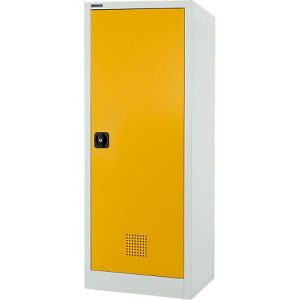 Schäfer Shop Select Gefahrstoffschrank MSI-US1506, Stahl, B 600 x T 500 x H 1585 mm, Belüftungsschlitze, 3 Wannen à 11 l