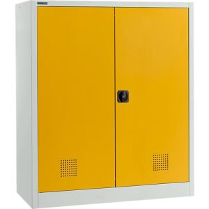Schäfer Shop Select Gefahrstoffschrank MSI-US1512, Stahl, B 1200 x T 500 x H 1585 mm, Belüftungsschlitze, 3 Wannen à 23 l