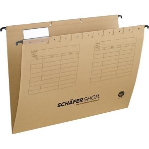 Schäfer Shop Select Hängemappe, DIN A4, Öffnung seitlich, natronbraun, 25 Stück Schäfer Shop Select Hängemappe, DIN A4, Öffnung seitlich, natronbraun, 25 Stück