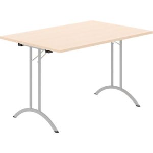 Schäfer Shop Select Klapptisch, Rechteck, Doppel-T-Fußgestell, Spezial-Klappbeschlag & Bodenausgleich, B 1200 x T 800 x H 720 mm, Ahorn-Dekor/alusilber Schäfer Shop Select Klapptisch, Rechteck, Doppel-T-Fußgestell, Spezial-Klappbeschlag & Bodenausgleich, B 1200 x T 800 x H 720 mm, Ahorn-Dekor/alusilber