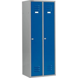 Schäfer Shop Select Kleiderspind mit 2 Abteilen, Zylinderschloss, hellsilber/enzianblau Schäfer Shop Select Kleiderspind mit 2 Abteilen, Zylinderschloss, hellsilber/enzianblau
