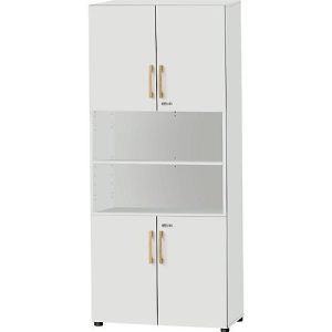 Schäfer Shop Select Kombischrank Start Off Wood, 6 OH, abschließbar, B 800 x T 420 x H 2240 mm, Holz, lichtgrau Schäfer Shop Select Kombischrank Start Off Wood, 6 OH, abschließbar, B 800 x T 420 x H 2240 mm, Holz, lichtgrau