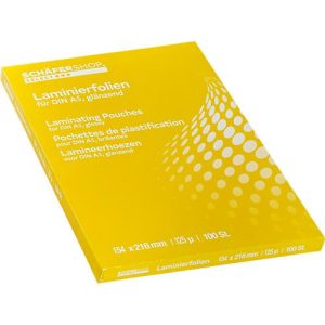 Schäfer Shop Select Laminierfolien, 154 x 216 mm für DIN A5, 125 mic, 100 Stück Schäfer Shop Select Laminierfolien, 154 x 216 mm für DIN A5, 125 mic, 100 Stück