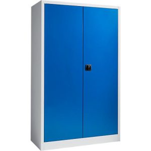 Schäfer Shop Select Materialschrank, abschließbar, 4 verzinkte Böden, 5 OH, B 1200 x T 400 x H 1935 mm, Stahl, weißaluminium/enzianblau Schäfer Shop Select Materialschrank, abschließbar, 4 verzinkte Böden, 5 OH, B 1200 x T 400 x H 1935 mm, Stahl, weißaluminium/enzianblau
