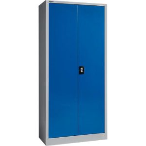 Schäfer Shop Select Materialschrank, abschließbar, 4 verzinkte Böden, 5 OH, B 950 x T 400 x H 1935 mm, Stahl, weißaluminium/enzianblau Schäfer Shop Select Materialschrank, abschließbar, 4 verzinkte Böden, 5 OH, B 950 x T 400 x H 1935 mm, Stahl, weißaluminium/enzianblau