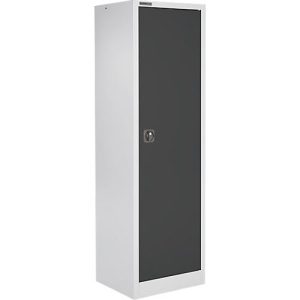 Schäfer Shop Select Materialschrank MS 2506, mit 4 Böden, B 600 x T 500 x H 1935 mm, Feinblech, Weißaluminium/anthrazitgrau Schäfer Shop Select Materialschrank MS 2506, mit 4 Böden, B 600 x T 500 x H 1935 mm, Feinblech, Weißaluminium/anthrazitgrau