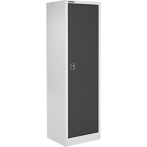 Schäfer Shop Select Materialschrank MS 2506, mit 4 Böden, B 600 x T 500 x H 1935 mm, Feinblech, Weißaluminium/anthrazitgrau