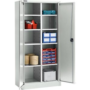 Schäfer Shop Select Materialschrank MS 2509, mit 8 Böden, B 950 x T 500 x H 1935 mm, Feinblech, lichtgrau Schäfer Shop Select Materialschrank MS 2509, mit 8 Böden, B 950 x T 500 x H 1935 mm, Feinblech, lichtgrau