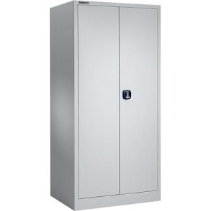 Schäfer Shop Select Materialschrank MSI 2609, Belastb. 50 kg je Boden, H 1935 mm, weißaluminium/weißaluminium