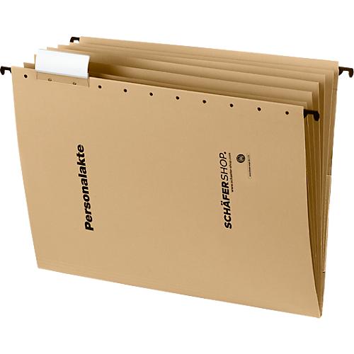 Schäfer Shop Select Personalhängehefter, DIN A4, 6 Fächer, chamoisgelb, 5 Stück