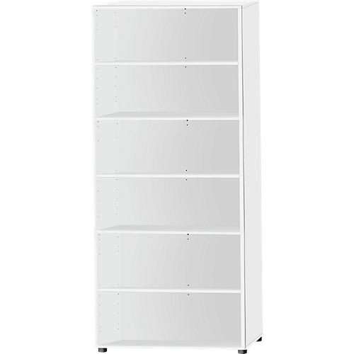Schäfer Shop Select Regal, 6 OH, B 800 x T 420 x H 2240 mm, weiß