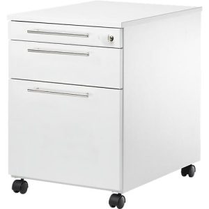 Schäfer Shop Select Rollcontainer Start Off 126, Utensilien-, Hängeregisterauszug, Schublade, abschließbar, B 432 x T 580 x H 595 mm, weiß/weiß