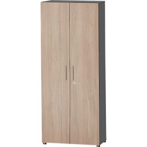 Schäfer Shop Select Schrank Start Off, 6 OH, abschließbar, B 800 x T 420 x H 2240 mm, Holz, graphit/eiche Schäfer Shop Select Schrank Start Off, 6 OH, abschließbar, B 800 x T 420 x H 2240 mm, Holz, graphit/eiche