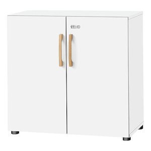 Schäfer Shop Select Schrank Start Off Wood, 2 OH, abschließbar, B 800 x T 420 x H 788 mm, Holz, weiß Schäfer Shop Select Schrank Start Off Wood, 2 OH, abschließbar, B 800 x T 420 x H 788 mm, Holz, weiß