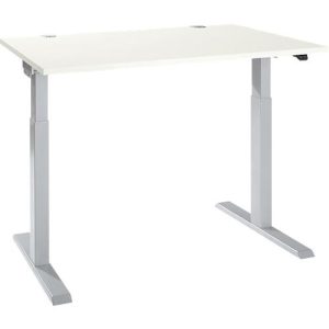 Schäfer Shop Select Schreibtisch ERGO-T 2.0, elektrisch höhenverstellbar, Rechteck, T-Fuß, B 1200 x T 800 x H 715-1205 mm, weiß/weißalu Schäfer Shop Select Schreibtisch ERGO-T 2.0, elektrisch höhenverstellbar, Rechteck, T-Fuß, B 1200 x T 800 x H 715-1205 mm, weiß/weißalu