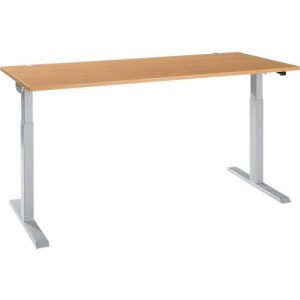Schäfer Shop Select Schreibtisch ERGO-T 2.0, elektrisch höhenverstellbar, Rechteck, T-Fuß, B 1800 x T 800 x H 715-1205 mm, Buche/weißalu Schäfer Shop Select Schreibtisch ERGO-T 2.0, elektrisch höhenverstellbar, Rechteck, T-Fuß, B 1800 x T 800 x H 715-1205 mm, Buche/weißalu