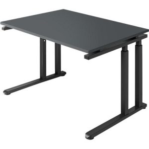 Schäfer Shop Select Schreibtisch SET UP, C-Fußgestell, 1200×800, graphit/graphit Schäfer Shop Select Schreibtisch SET UP, C-Fußgestell, 1200×800, graphit/graphit