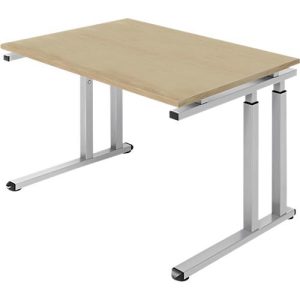 Schäfer Shop Select Schreibtisch SET UP, C-Fußgestell, 1200×800, Wildeiche/weißalu Schäfer Shop Select Schreibtisch SET UP, C-Fußgestell, 1200×800, Wildeiche/weißalu