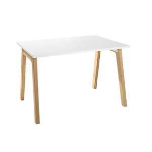 Schäfer Shop Select Schreibtisch Start Off Wood, Rechteck, A-Fuß, B 1200 x T 800 x H 735 mm, weiß/Holzoptik Schäfer Shop Select Schreibtisch Start Off Wood, Rechteck, A-Fuß, B 1200 x T 800 x H 735 mm, weiß/Holzoptik