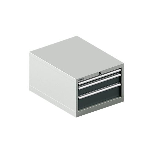 Schäfer Shop Select Schubladenschrank 27-36, 3 Schübe, bis 200 kg, B 564 x T 725 x H 400 mm, anthrazitgrau/lichtgrau