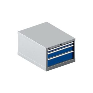 Schäfer Shop Select Schubladenschrank 27-36, 3 Schübe, bis 200 kg, B 564 x T 725 x H 400 mm, enzianblau/weißaluminium Schäfer Shop Select Schubladenschrank 27-36, 3 Schübe, bis 200 kg, B 564 x T 725 x H 400 mm, enzianblau/weißaluminium