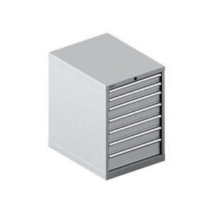 Schäfer Shop Select Schubladenschrank 27-36, 7 Schübe, bis 200 kg, B 564 x T 725 x H 800 mm, weißaluminium/weißaluminium Schäfer Shop Select Schubladenschrank 27-36, 7 Schübe, bis 200 kg, B 564 x T 725 x H 800 mm, weißaluminium/weißaluminium