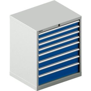 Schäfer Shop Select Schubladenschrank 36-27, 8 Schübe, bis 75 kg, B 717 x T 572 x H 850 mm, lichtgrau/enzianblau Schäfer Shop Select Schubladenschrank 36-27, 8 Schübe, bis 75 kg, B 717 x T 572 x H 850 mm, lichtgrau/enzianblau