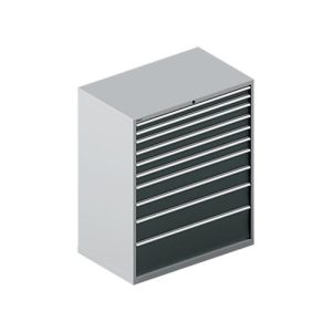 Schäfer Shop Select Schubladenschrank 64-36, 10 Schübe, bis 75 kg, B 1193 x T 725 x H 1450 mm, weißalu/anthrazitgrau Schäfer Shop Select Schubladenschrank 64-36, 10 Schübe, bis 75 kg, B 1193 x T 725 x H 1450 mm, weißalu/anthrazitgrau