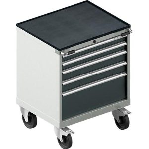 Schäfer Shop Select Schubladenschrank mit Rollen WSK 18-27, 4 Schübe, bis 200 kg, B 411 x T 572 x H 770 mm, anthrazitgrau/lichtgrau Schäfer Shop Select Schubladenschrank mit Rollen WSK 18-27, 4 Schübe, bis 200 kg, B 411 x T 572 x H 770 mm, anthrazitgrau/lichtgrau