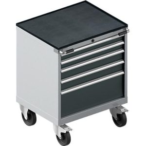 Schäfer Shop Select Schubladenschrank mit Rollen WSK 18-27, 4 Schübe, bis 200 kg, B 411 x T 572 x H 770 mm, anthrazitgrau/weißaluminium Schäfer Shop Select Schubladenschrank mit Rollen WSK 18-27, 4 Schübe, bis 200 kg, B 411 x T 572 x H 770 mm, anthrazitgrau/weißaluminium