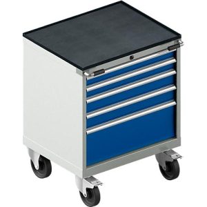 Schäfer Shop Select Schubladenschrank mit Rollen WSK 18-27, 4 Schübe, bis 200 kg, B 411 x T 572 x H 770 mm, enzianblau/lichtgrau Schäfer Shop Select Schubladenschrank mit Rollen WSK 18-27, 4 Schübe, bis 200 kg, B 411 x T 572 x H 770 mm, enzianblau/lichtgrau