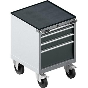 Schäfer Shop Select Schubladenschrank mit Rollen WSK 18-27, 4 Schübe, bis 75 kg, B 411 x T 572 x H 770 mm, anthrazitgrau/weißaluminium Schäfer Shop Select Schubladenschrank mit Rollen WSK 18-27, 4 Schübe, bis 75 kg, B 411 x T 572 x H 770 mm, anthrazitgrau/weißaluminium