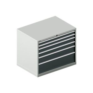 Schäfer Shop Select Schubladenschrank WSK 54-36, Stahl, 6 Schübe, bis 75 kg, B 1023 x T 725 x H 850 mm, lichtgrau/anthrazitgrau Schäfer Shop Select Schubladenschrank WSK 54-36, Stahl, 6 Schübe, bis 75 kg, B 1023 x T 725 x H 850 mm, lichtgrau/anthrazitgrau