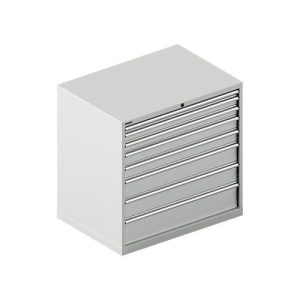 Schäfer Shop Select Schubladenschrank WSK 54-36, Stahl, 8 Schübe, bis 75 kg, B 1023 x T 725 x H 1000 mm, lichtgrau/lichtgrau Schäfer Shop Select Schubladenschrank WSK 54-36, Stahl, 8 Schübe, bis 75 kg, B 1023 x T 725 x H 1000 mm, lichtgrau/lichtgrau