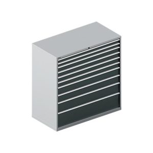 Schäfer Shop Select Schubladenschrank WSK 78–36 E, Stahl, 10 Schübe, 75 kg Traglast, B 1431 mm x T 725 mm x H 1450 mm, weißalu/anthrazitgrau Schäfer Shop Select Schubladenschrank WSK 78–36 E, Stahl, 10 Schübe, 75 kg Traglast, B 1431 mm x T 725 mm x H 1450 mm, weißalu/anthrazitgrau