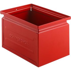 Schäfer Shop Select Stapelbox, 3,5 l, 8 kg, L 210 x B 147 x H 130 mm, Stahl, RAL 3000 (feuerrot) Schäfer Shop Select Stapelbox, 3,5 l, 8 kg, L 210 x B 147 x H 130 mm, Stahl, RAL 3000 (feuerrot)