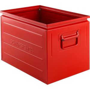 Schäfer Shop Select Stapelbox, 40 l, 150 kg, L 480 x B 308 x H 301 mm, Stahl, RAL 3000 (feuerrot) Schäfer Shop Select Stapelbox, 40 l, 150 kg, L 480 x B 308 x H 301 mm, Stahl, RAL 3000 (feuerrot)