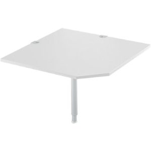 Schäfer Shop Select Systemwinkelplatte, CAD, Fuß, B 1000 x T 1000 mm, lichtgrau/weißalu Schäfer Shop Select Systemwinkelplatte, CAD, Fuß, B 1000 x T 1000 mm, lichtgrau/weißalu