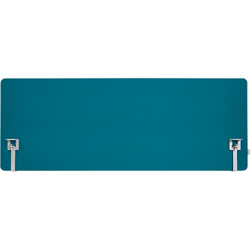 Schäfer Shop Select Tischtrennwand, Materialstärke 30 mm, B 1200 x H 600 mm, 100 % Post-Consumer-Recyclingpolyester, petrol