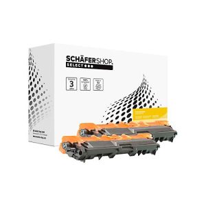 Schäfer Shop Select Toner, ersetzt Brother TN-241BK (TN241BK), Doppelpack, schwarz